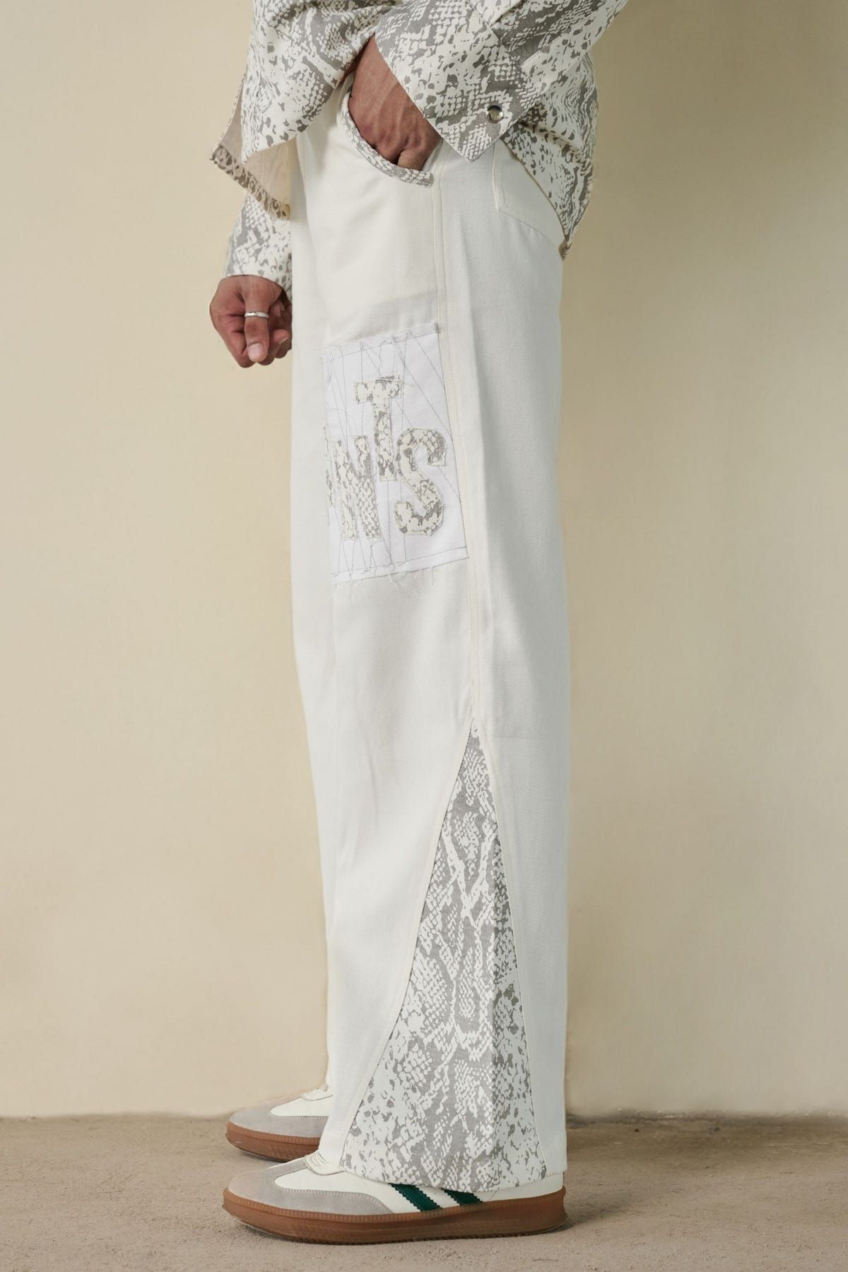 Snakeskin Print Shirt & Pants Set - image 5