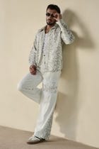 Snakeskin Print Shirt & Pants Set view 7