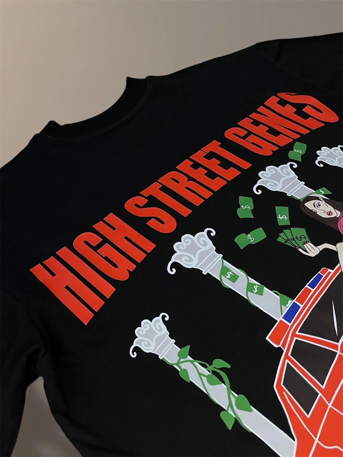 High Street Genes Black Oversized T-shirt - image 3