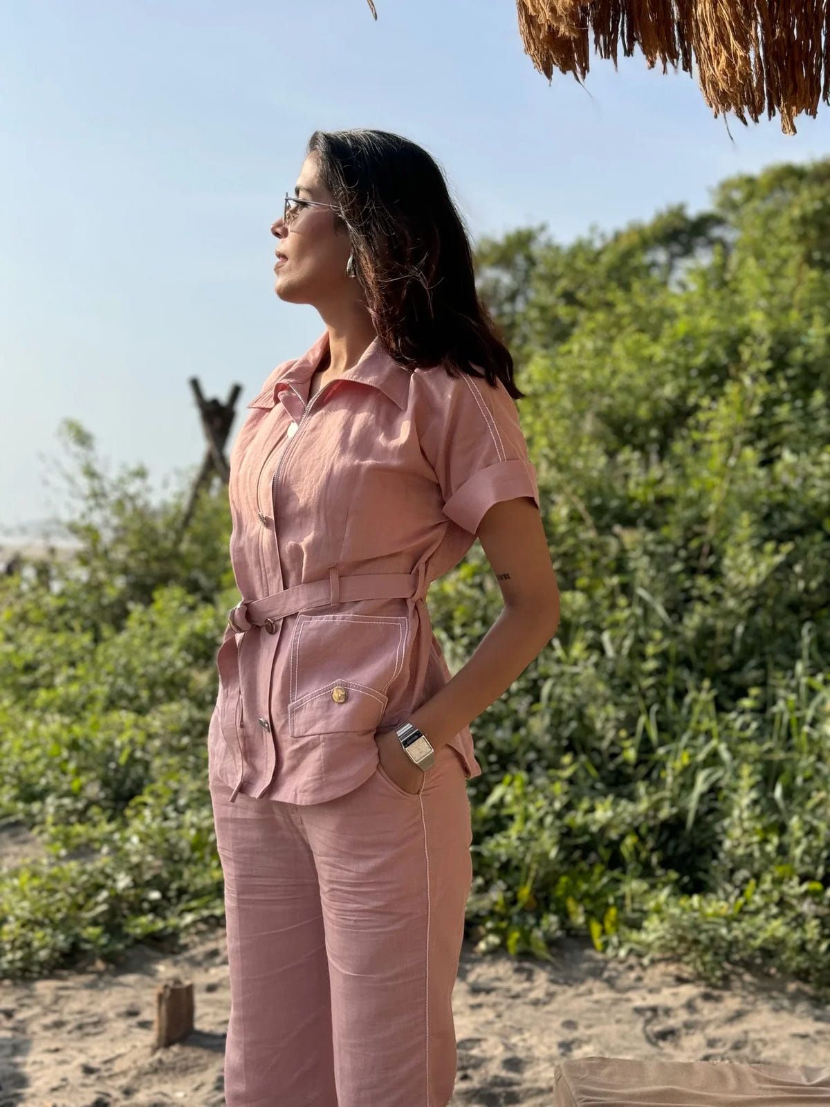 Rosy Belted Co-ord Set - image 2
