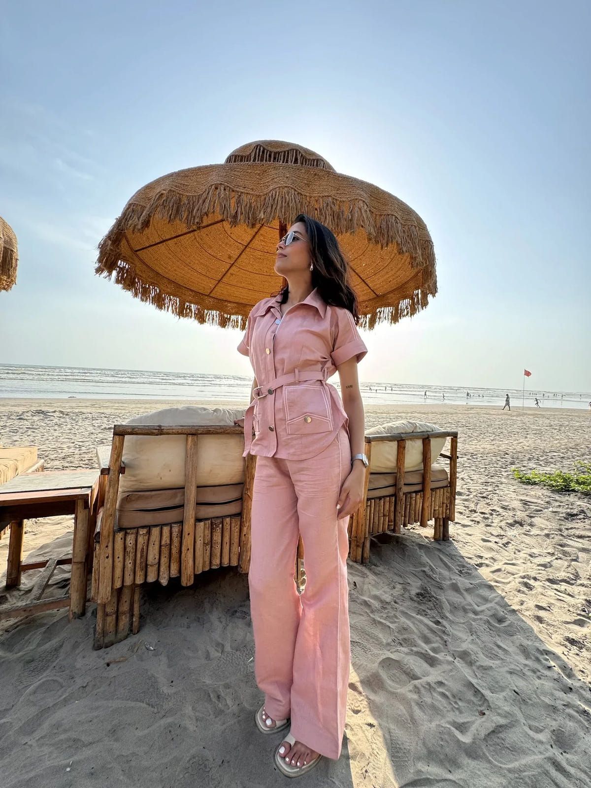 Rosy Belted Co-ord Set - image 3