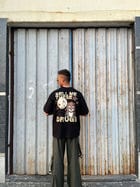 Sell Me The Drugs Black Oversized T-Shirt view 5