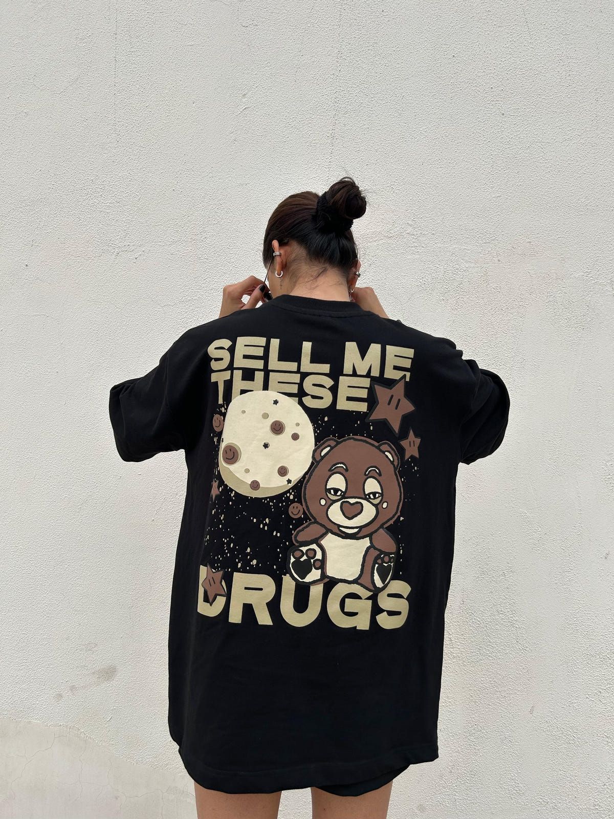 Sell Me The Drugs Black Oversized T-Shirt - image 7