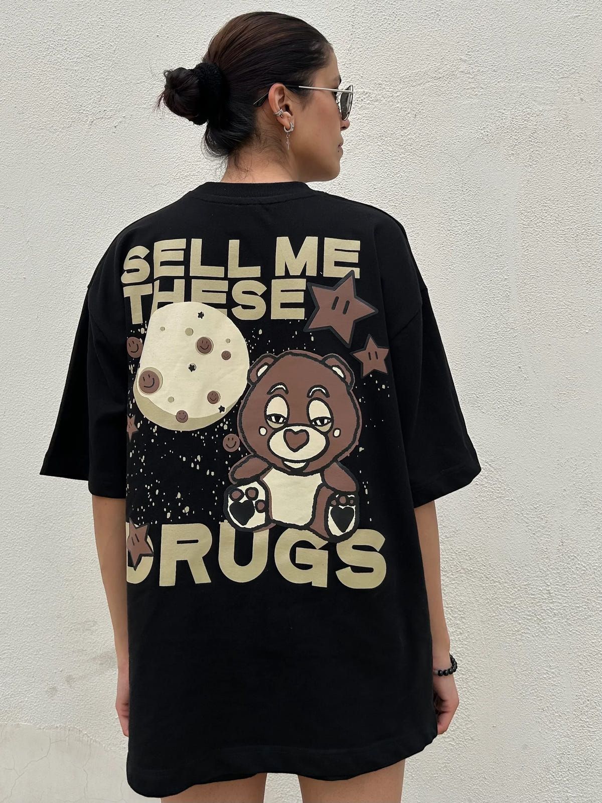 Sell Me The Drugs Black Oversized T-Shirt - image 9