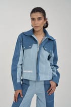 Twin Tone Women Denim Set view 1