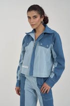 Twin Tone Women Denim Set view 4