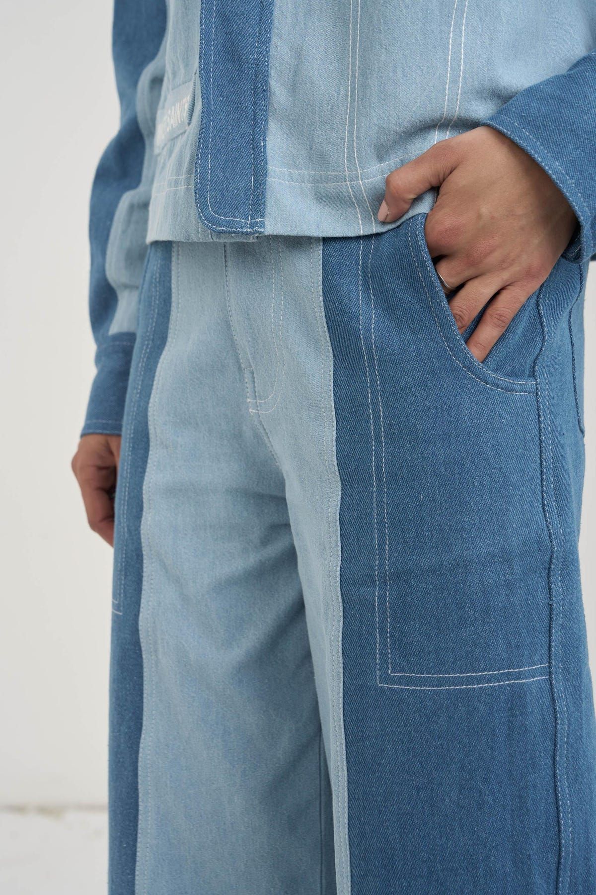 Twin Tone Women Denim Set - image 6