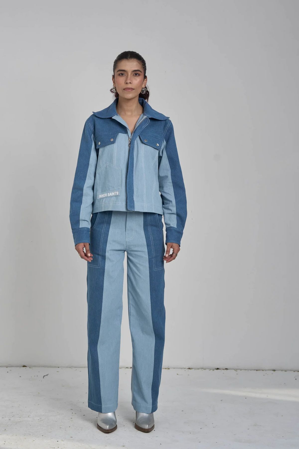 Twin Tone Women Denim Set - image 7