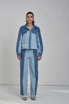 Twin Tone Women Denim Set view 7