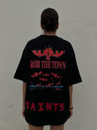 Rob The Town Black Oversized T-shirt view 5