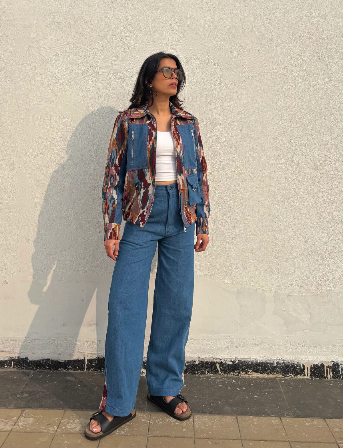 Ikkat Denim Co-ord Set - image 5