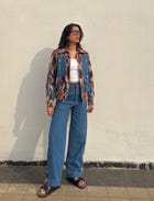 Ikkat Denim Co-ord Set view 5