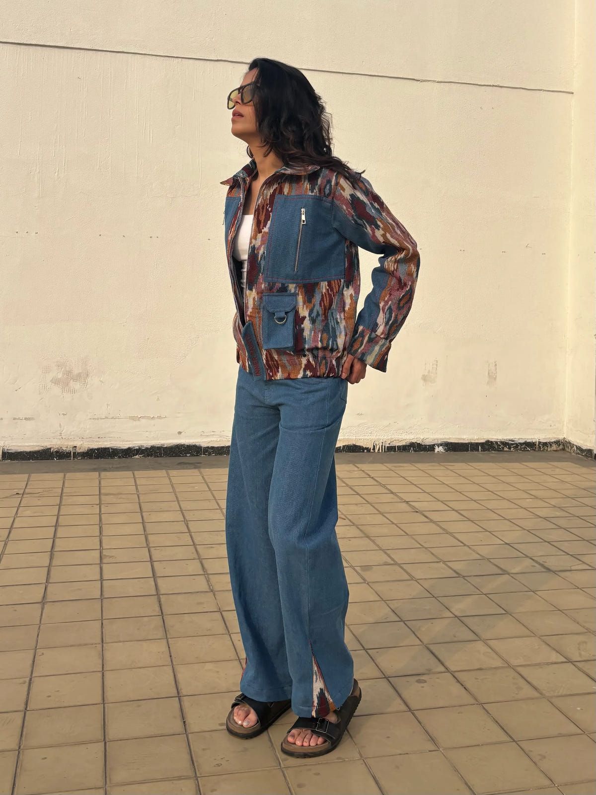 Ikkat Denim Co-ord Set - image 6