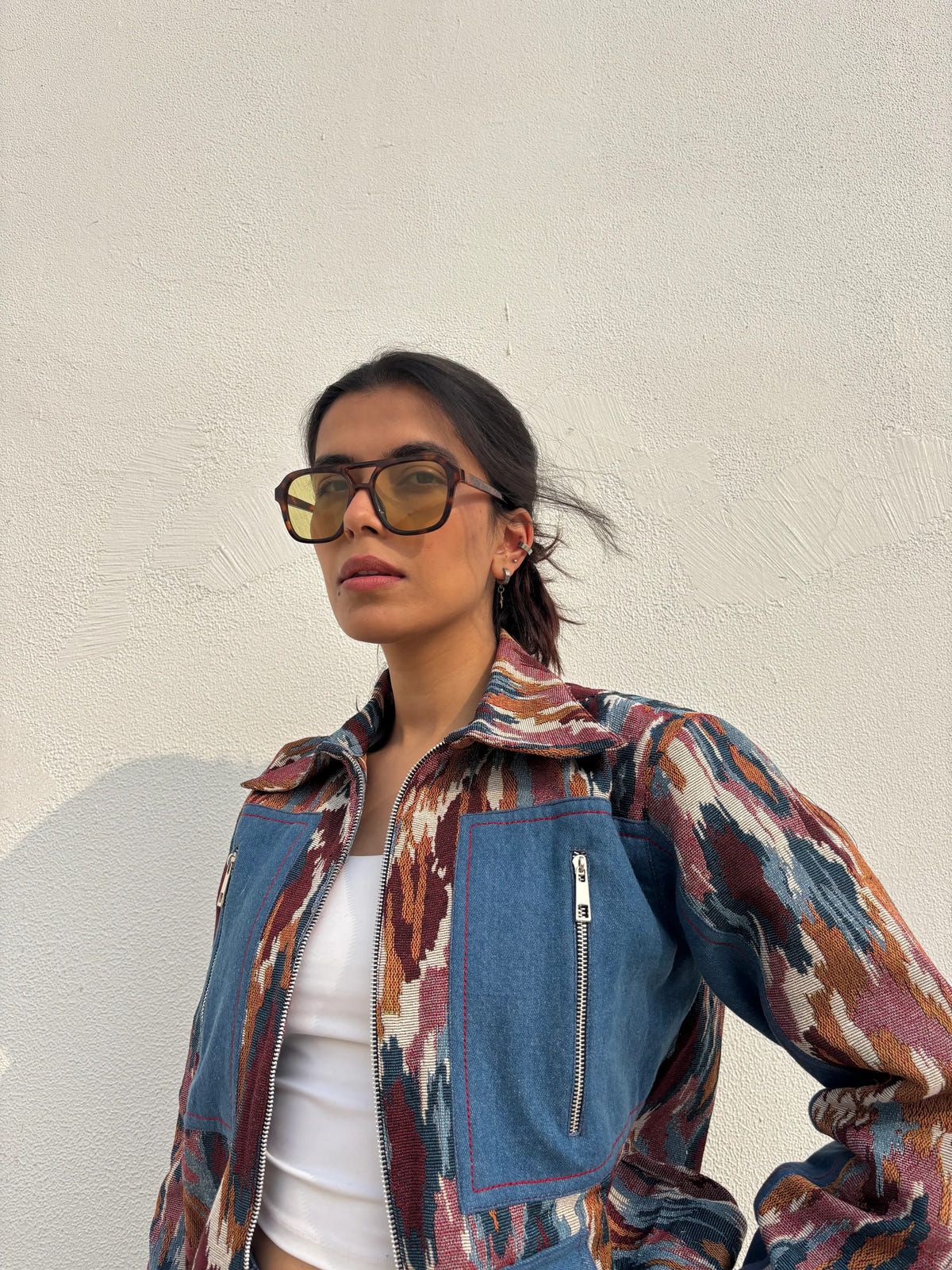 Ikkat Denim Co-ord Set - image 7