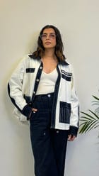 Unisex Denim White Blue Shirt view 15