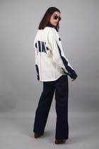 Unisex Denim White Blue Shirt view 2