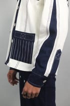 Unisex Denim White Blue Shirt view 8