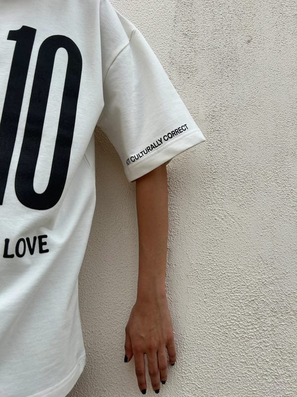 Inner Saints — 10/10 White Oversized T-Shirt