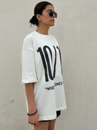 10/10 White Oversized T-Shirt view 3