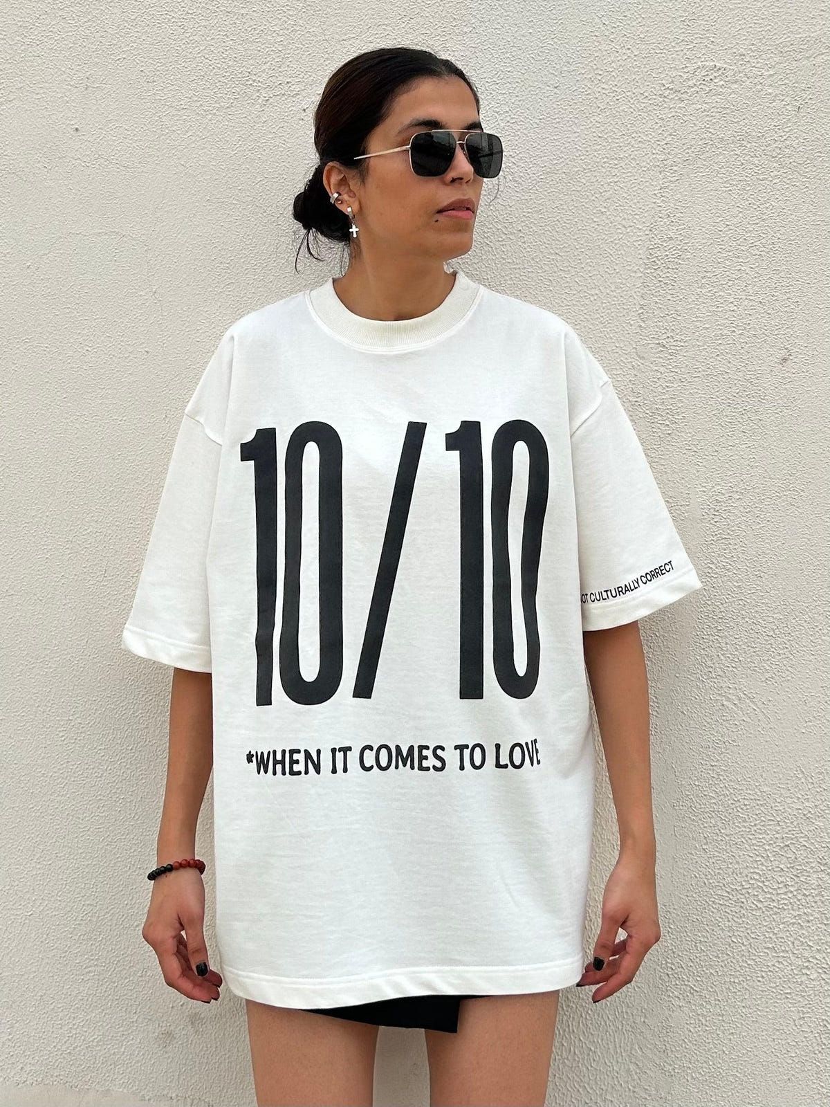 10/10 White Oversized T-Shirt - image 9