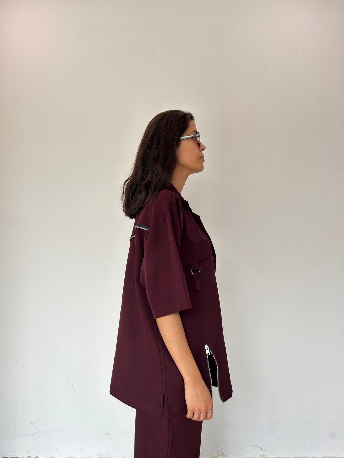 Wine Shirt & Pant Co-ord Set - image 9