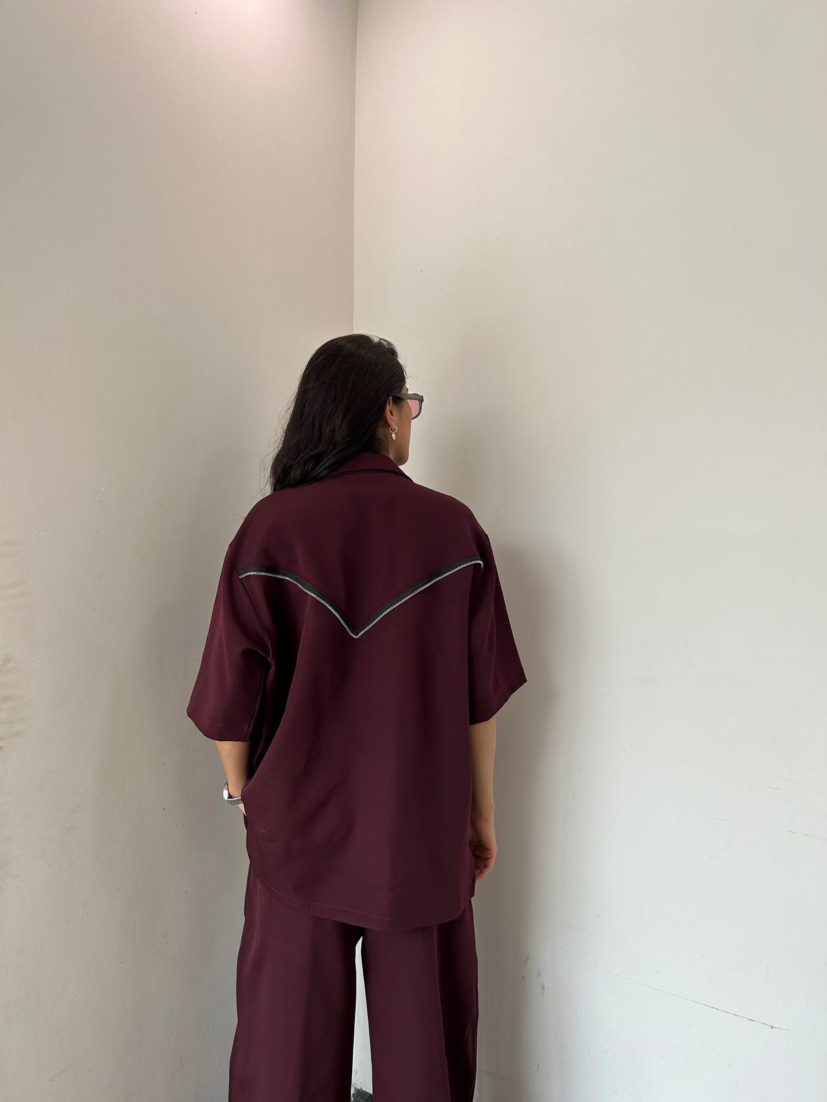 Wine Shirt & Pant Co-ord Set - image 10