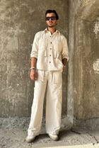 Ecru Full Sleeves Co-ord Set view 1