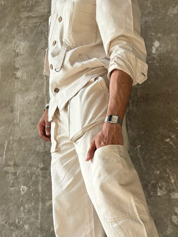 Inner Saints — Ecru Full Sleeves Co-ord Set
