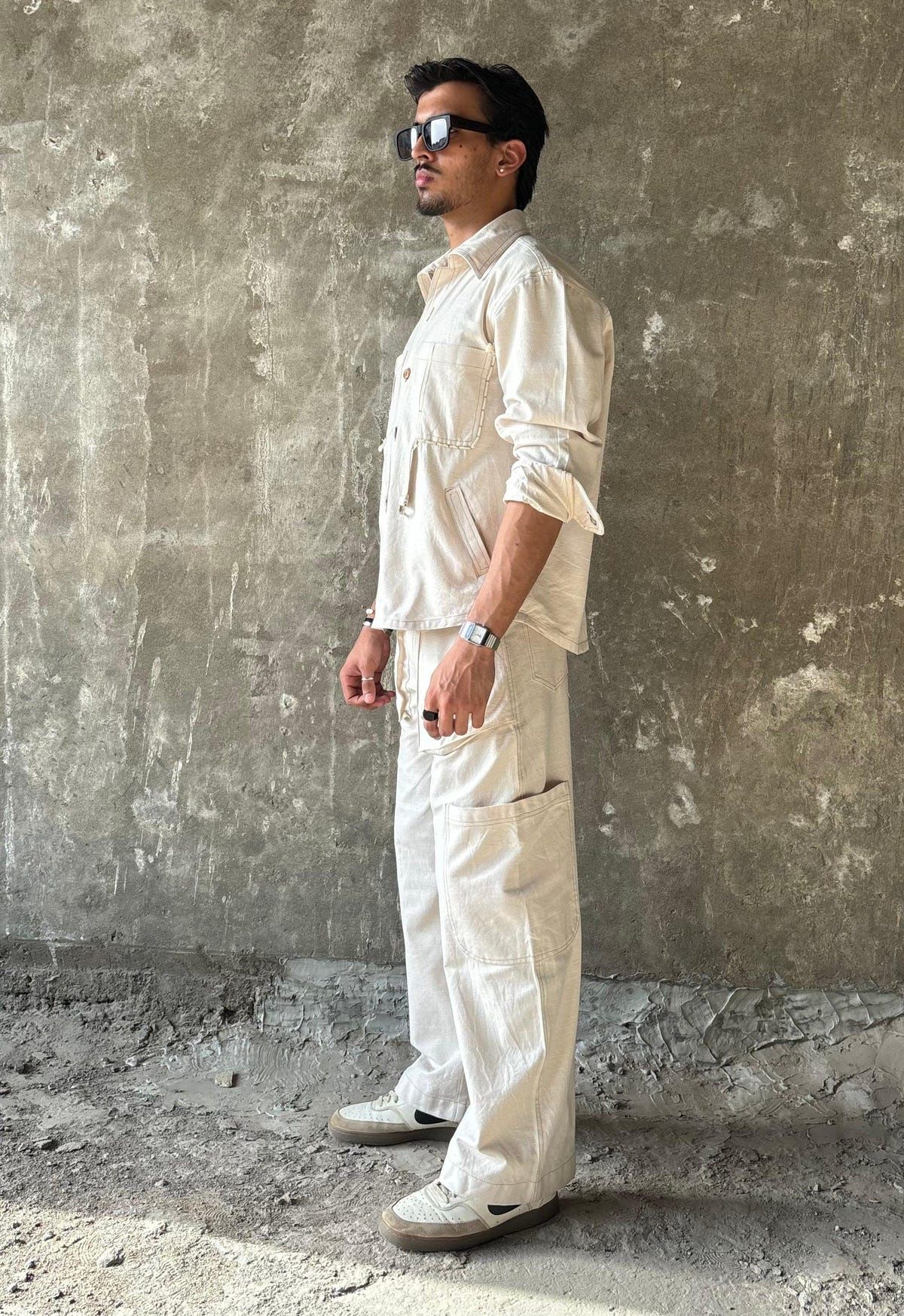 Ecru Full Sleeves Co-ord Set - image 5