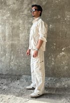 Ecru Full Sleeves Co-ord Set view 5