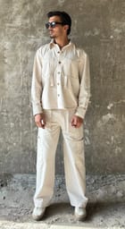 Ecru Full Sleeves Co-ord Set view 6