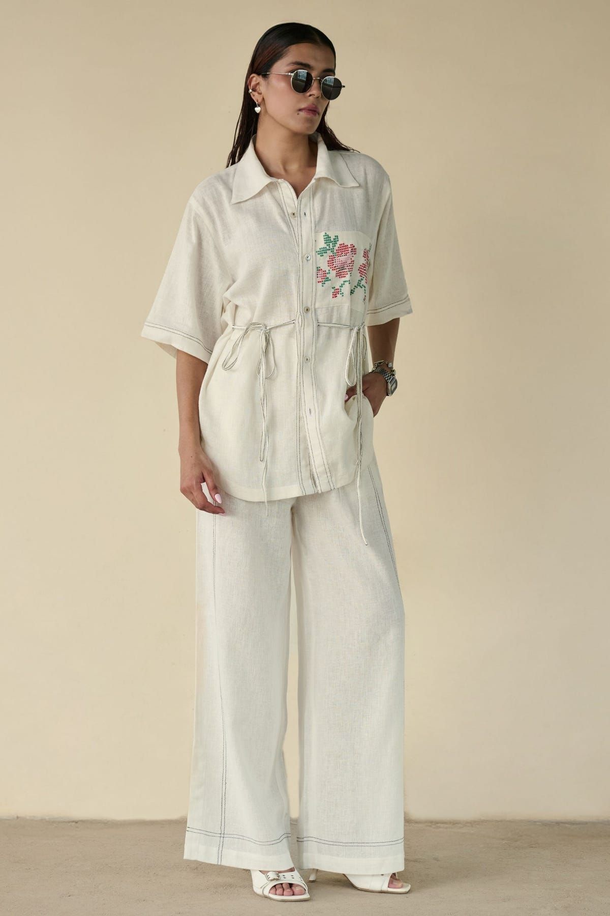 Ivory Bloom Linen Set - image 2