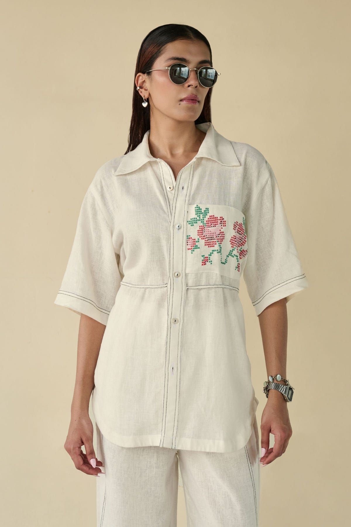 Ivory Bloom Linen Set - image 3