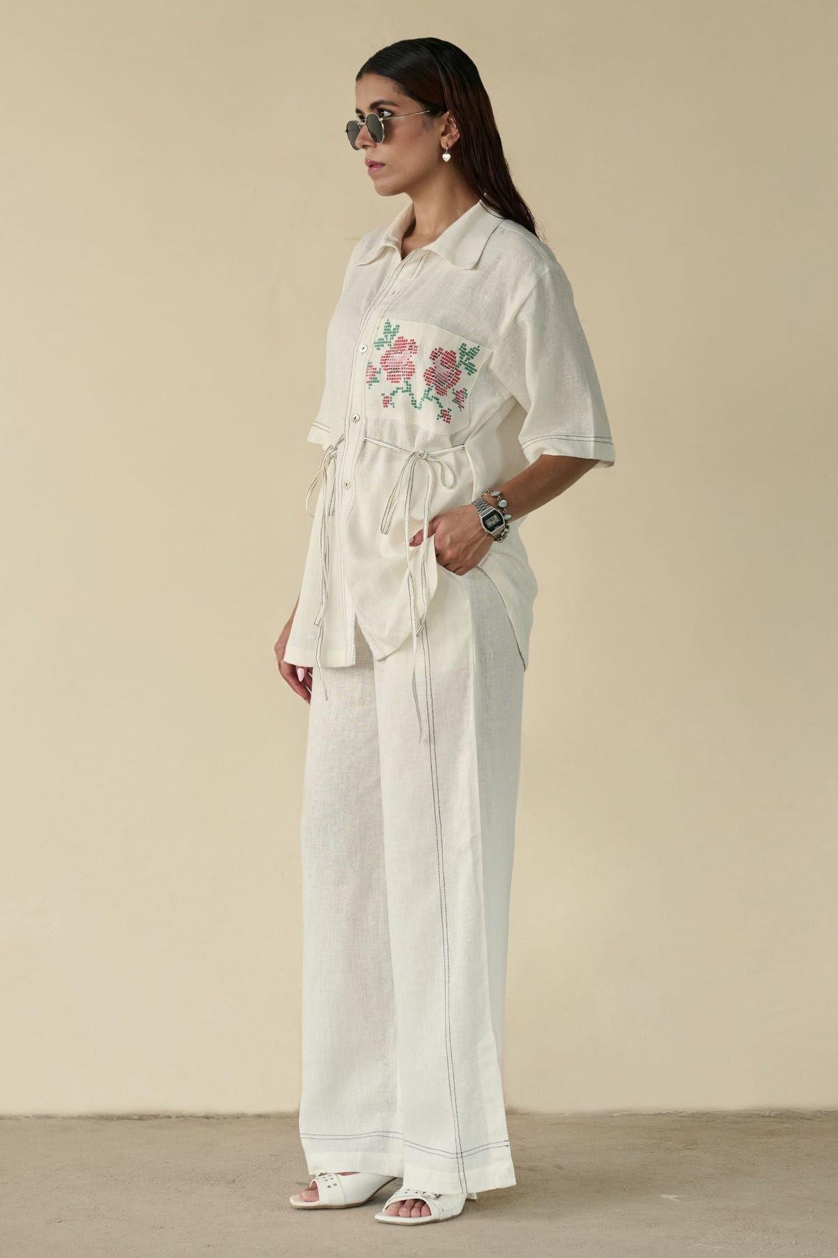 Ivory Bloom Linen Set - image 6