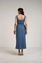 INDIGO DENIM DRESS view 7