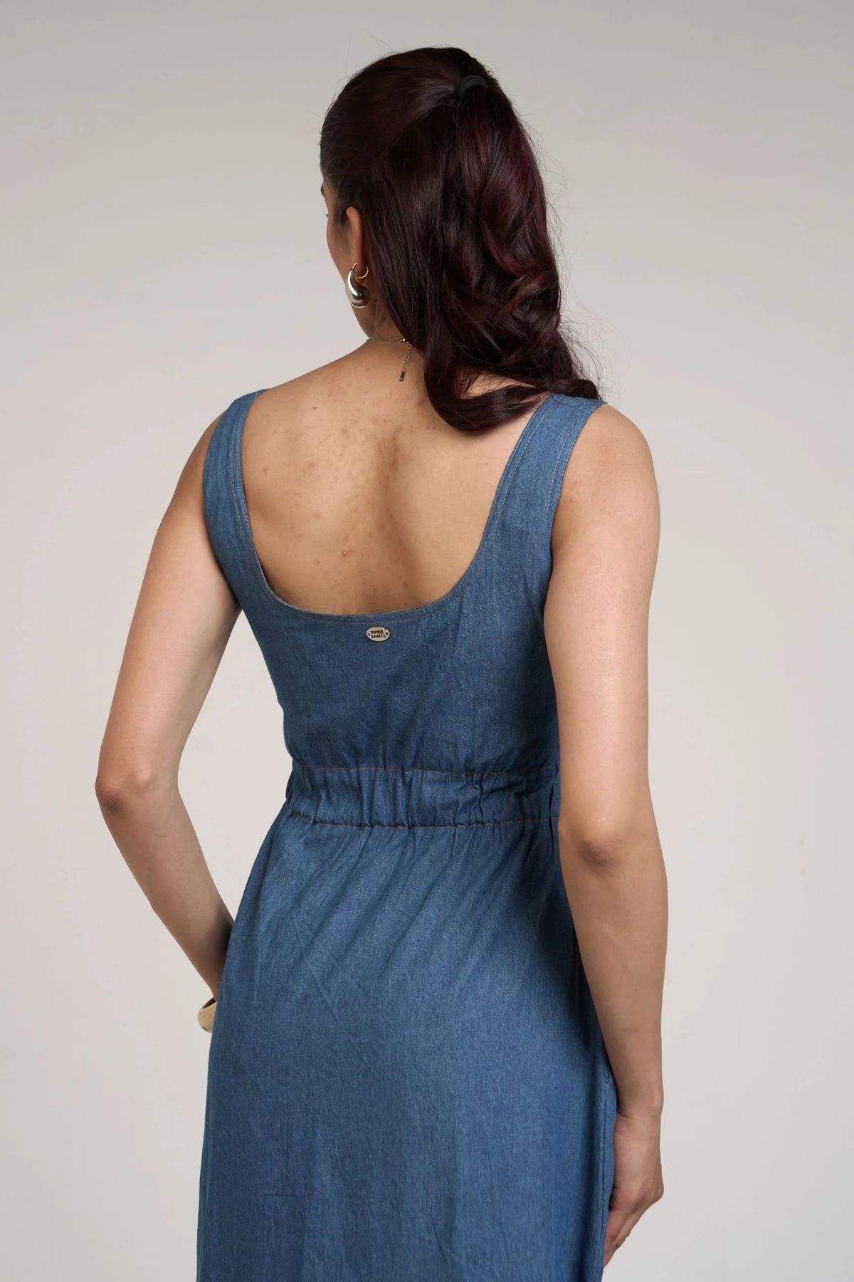 INDIGO DENIM DRESS - image 8