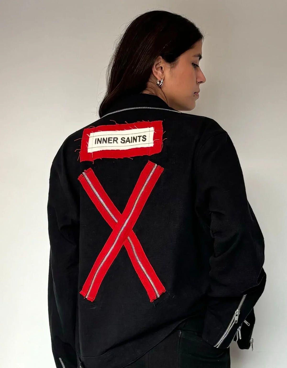 Black X Raw Zip Jacket - image 1