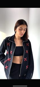 Black X Raw Zip Jacket view 3