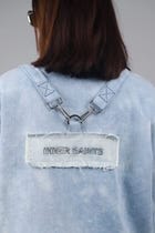 Detachable Dual Jacket & Wide Leg Jeans Set view 3