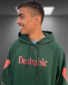 Desirable Poker Bottle Green Oversized Hoodie view 4