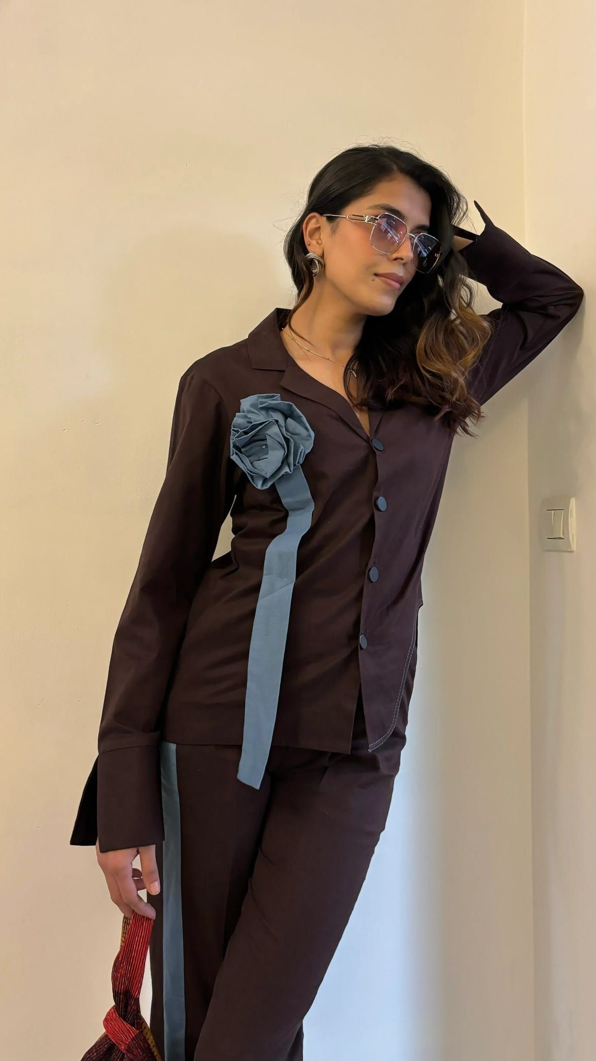Cacao Brown Flower Co-ord Set - image 12
