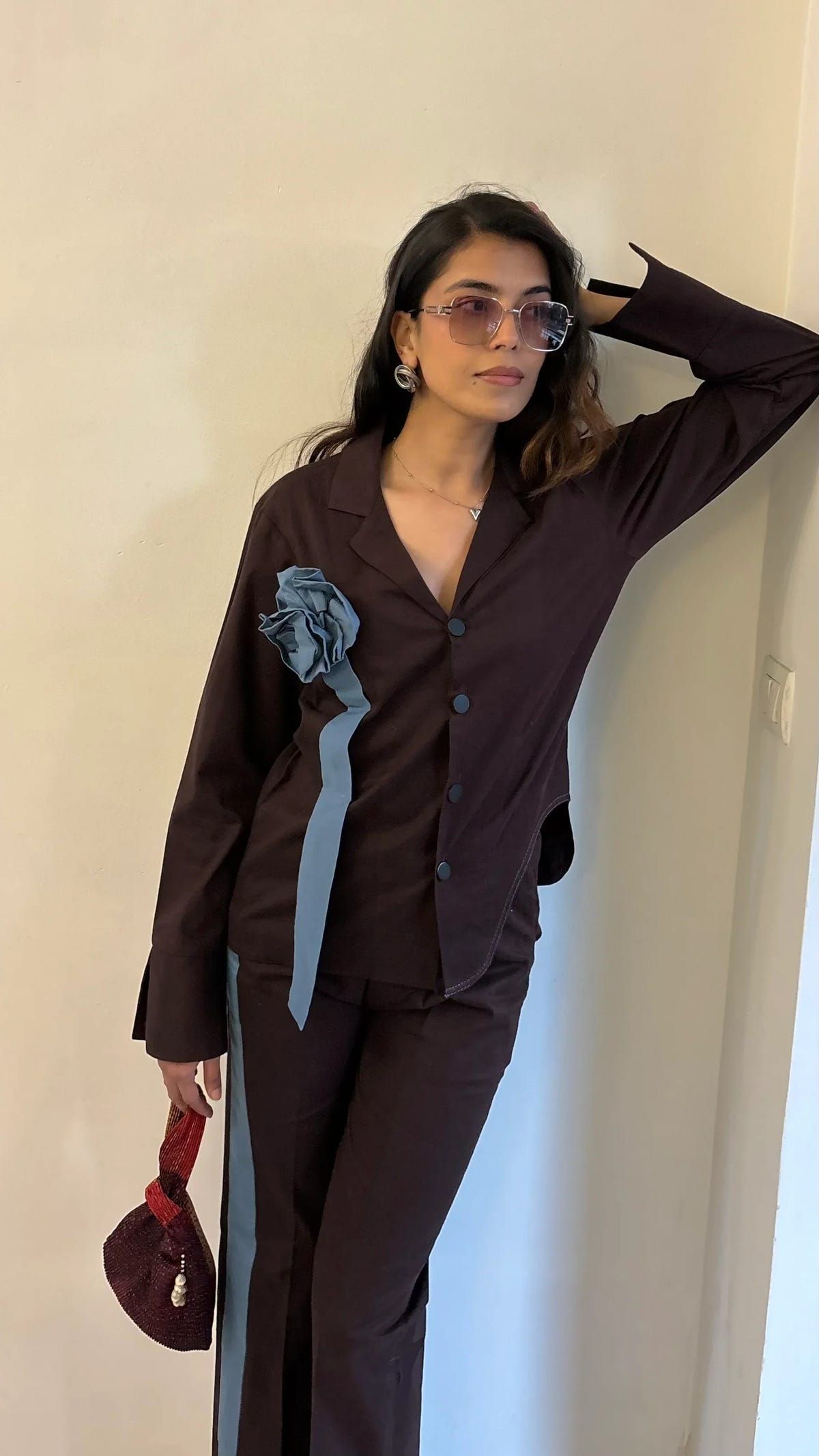 Cacao Brown Flower Co-ord Set - image 14