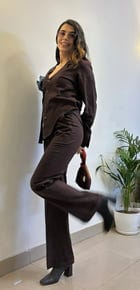 Cacao Brown Flower Co-ord Set view 16