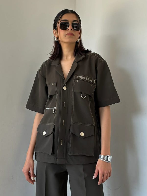 Inner Saints — Dark Olive Co-ord Set