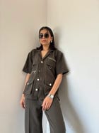 Dark Olive Co-ord Set view 4