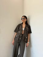 Dark Olive Co-ord Set view 5