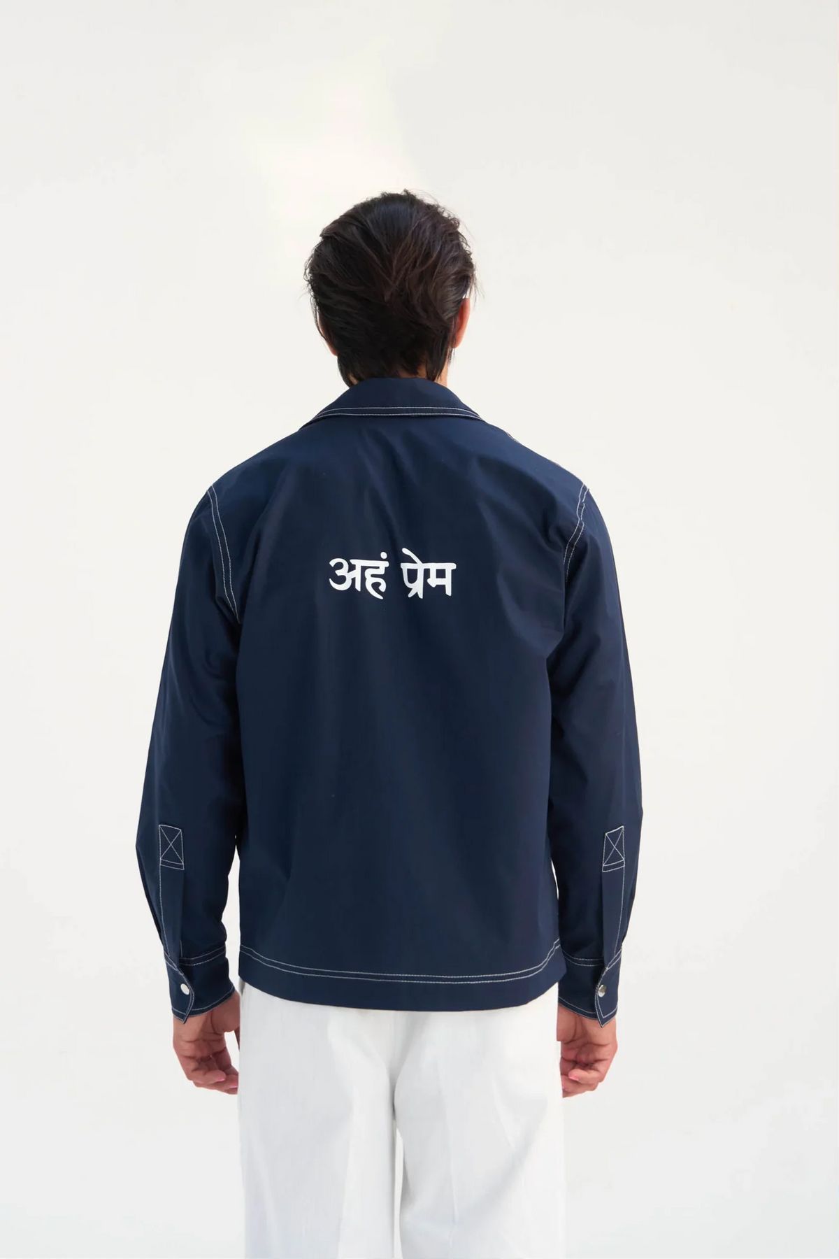 Aham Prema Navy Full Sleeve Shirt - image 2