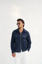 Aham Prema Navy Full Sleeve Shirt view 4