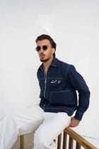Aham Prema Navy Full Sleeve Shirt view 9