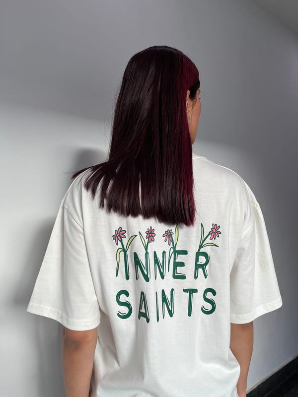 Inner Saints — Revolve Off White Oversized T-Shirt